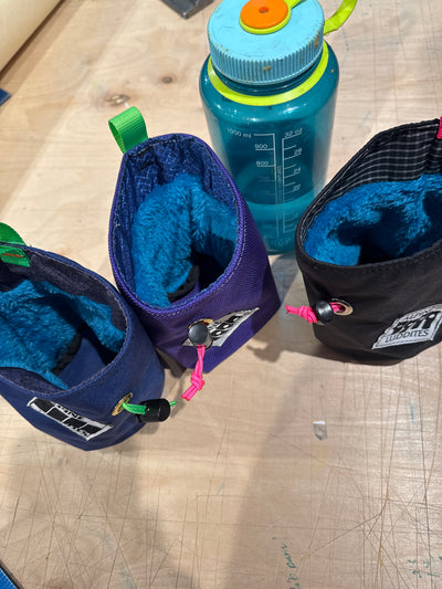 Chalk bag pre production samples