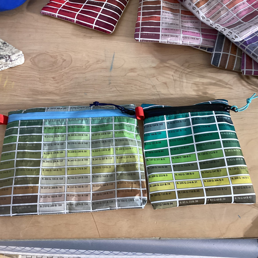 Pantone zip bags - Alpine Luddites