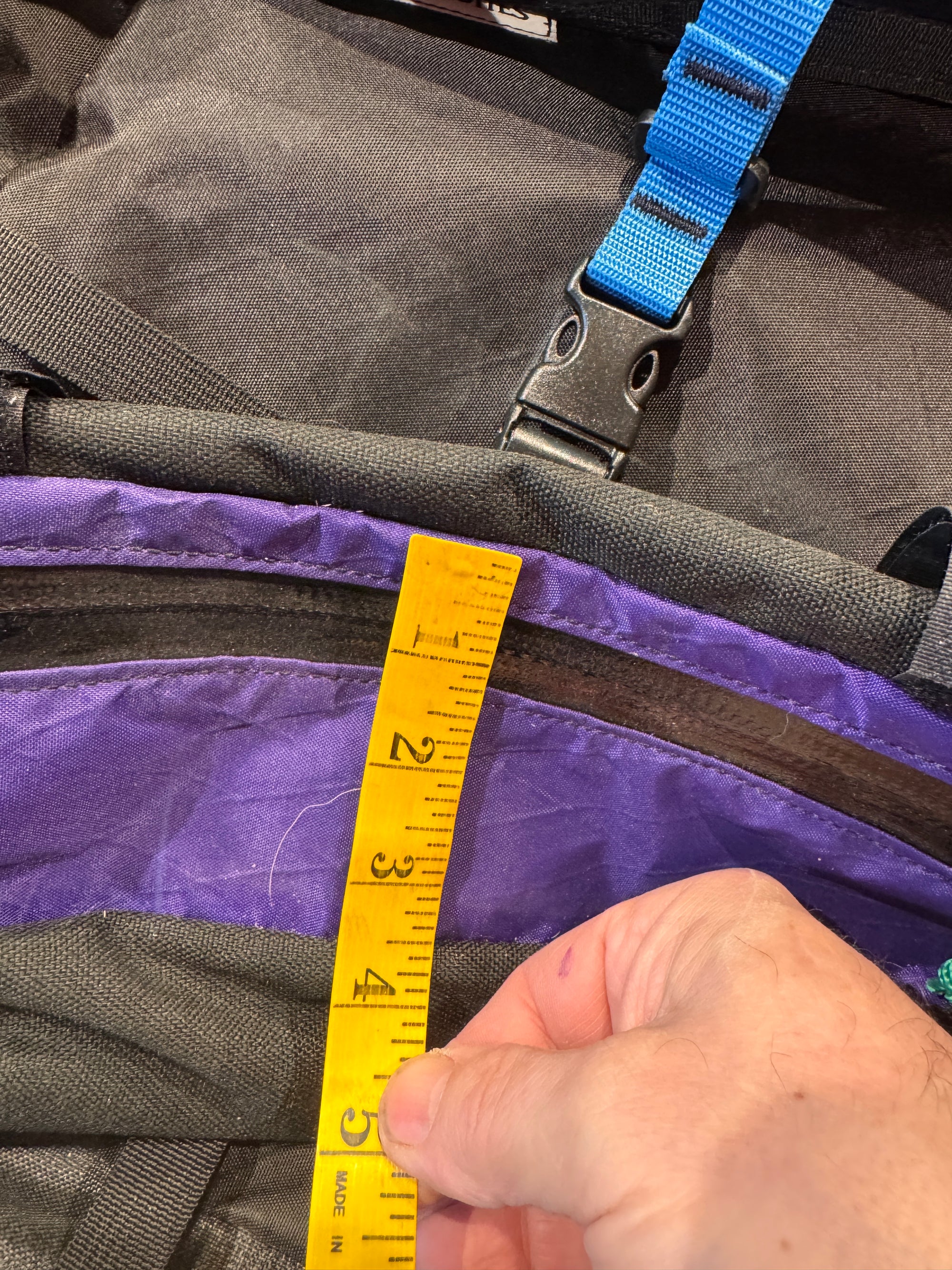 XS cluster frame bag sample
