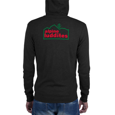 Unisex zip hoodie - Alpine Luddites